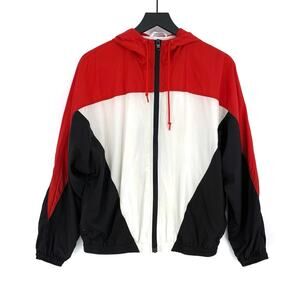 TNA McSweeney Anorak Jacket Red White Black XS